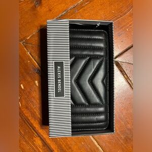 Alexis Bendel Black Quilted Wallet